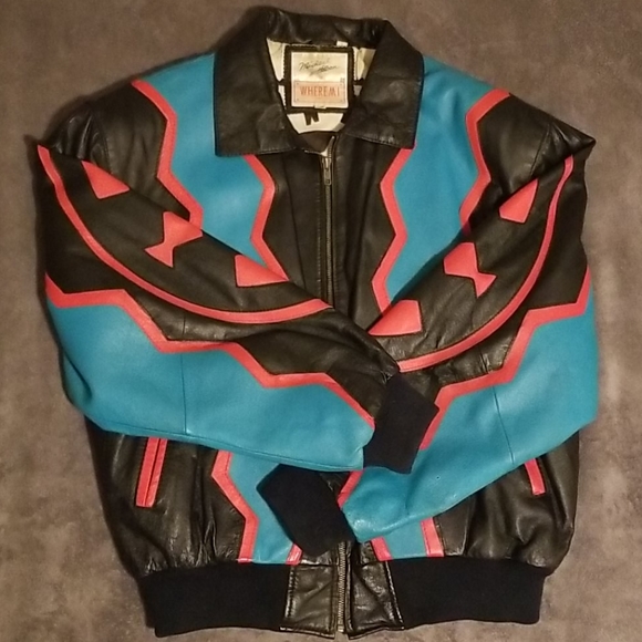 90s Michael Hoban WHERE M I Leather Jacke… - Picture 14 of 16